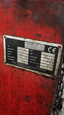 1 Spänekippcontainer Litsa, fahrbar mit Gabelaufnahme